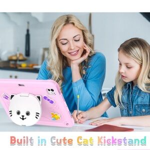 NEW IPAD PRO 11 2024 TABLET CASE HOLDER SILICONE HYBRID PC STRAP CHERRY BLOSSOM